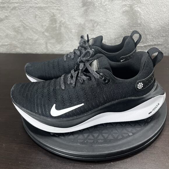 Nike Womens Size 8 ReactX Infinity Run 4 Low Black White Lace Up Athletic Shoes - Picture 3 of 10